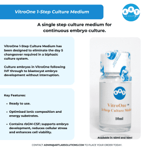 VitroOne New Product Release ART LAB SOLUTIONS Serum Free Media In Vitro Fertilisation IVF Cattle Embryology